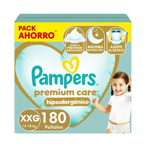Pañales Pampers Premium Care XXG
