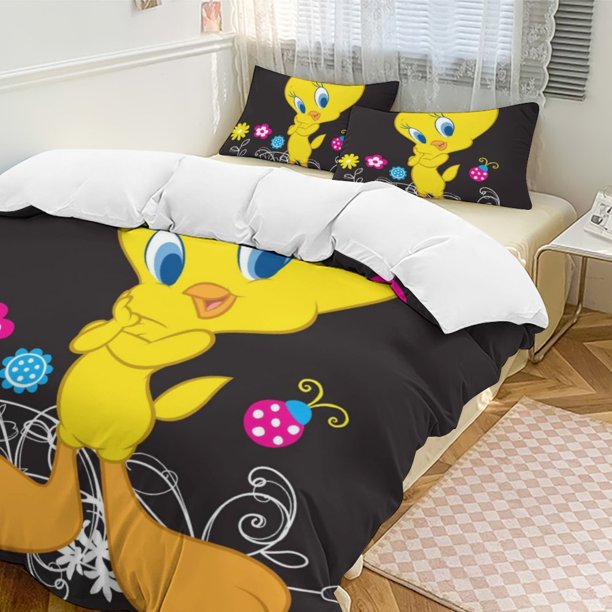 Looney Tunes Tweety 3-Piece Bedding Set Soft Warm And Comfortable Bed Set