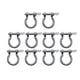 thumbnail image 3 of 10 Uds Hebillas De Herradura Llave Hecha A Mano Grillete De Arco Chian Para Correas De Juguetes Artesanía Argent, 3 of 5