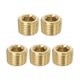 thumbnail image 1 of Uxcell 5Pcs 1/8" Macho PT Tapón de Tubería Enchufe de Rosca Hexagonal Interna Tapones de Tubería de Latón, 1 of 7