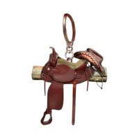 Magideal - Llavero De Sillín De Caballo, Vaquero Occidental, Artesanías Realistas Duraderas, Decoración Interior De Acrílico Para Coche, Decoración Colgante Para Estilo C