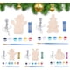 thumbnail image 1 of Carillón de viento de madera para manualidades - Kits de carillón de viento de madera para Navidad para niños, carillón de viento decorativo de madera para colgar al aire libre, regalo de cumpleaños p, 1 of 7