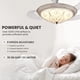 thumbnail image 3 of Ventilador de techo APBEAMLighting 100 cm blanco con control remoto LED, 3 of 9
