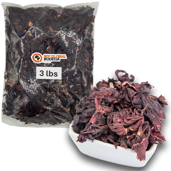 Flores de jamaica deshidratadas My Global Bodega bolsa de 1,5 kg