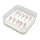 thumbnail image 1 of 10x Señuelos de pesca con mosca cebos de pesca de Metal con caja de almacenamiento cebos artificiales con ganchos para lubina, trucha, salmón aparejos, 1 of 5