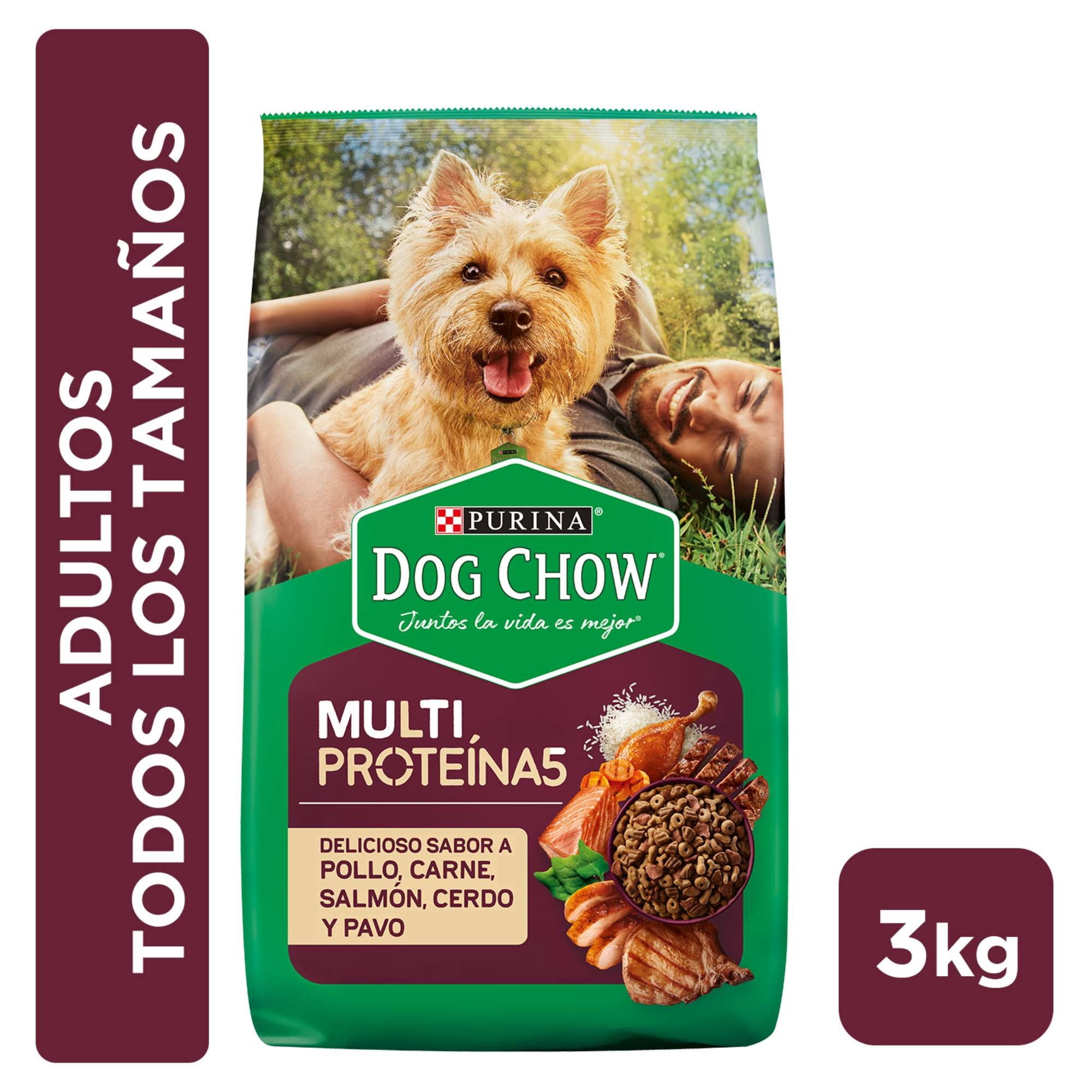 Alimento Seco Perro Adulto Multi Proteina Carne Bolsa 3 kg Dog Chow
