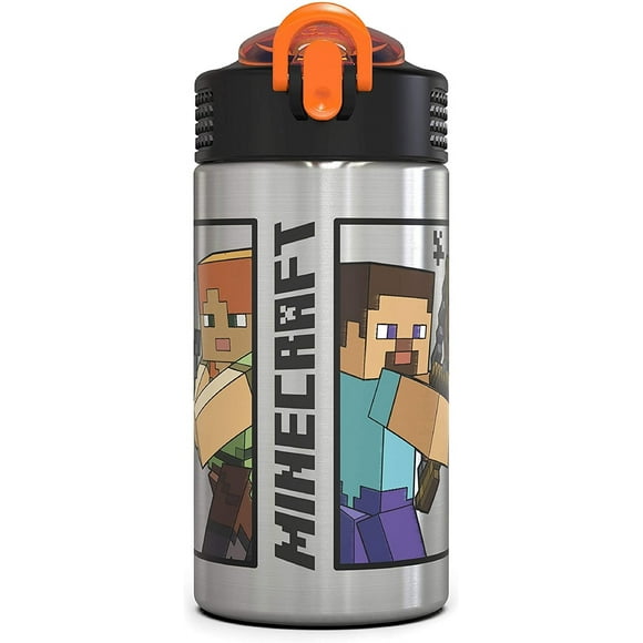 Botella de agua Zak Designs Minecraft de acero inoxidable 460 ml Zak Designs NA