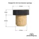 thumbnail image 2 of Tapón de corcho en la parte superior de corcho Jelinek Cork, tallo de 19,5 mm con tapa acanalada, 2 of 7