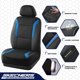 thumbnail image 4 of Fundas para asiento de auto Skechers Memory Foam, set completo, azul, 4 of 8