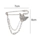 thumbnail image 2 of Broche de cadena larga colgante para hombres y mujeres, estilo retro, con pasadores de barra, imperdible, estilo punk, con cadenas, para suéteres, chal, cuello, abrigos, broches para niñas., 2 of 5