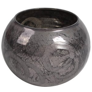 Mallorca - Portavela Decorativo Greta Grafito Pequeña