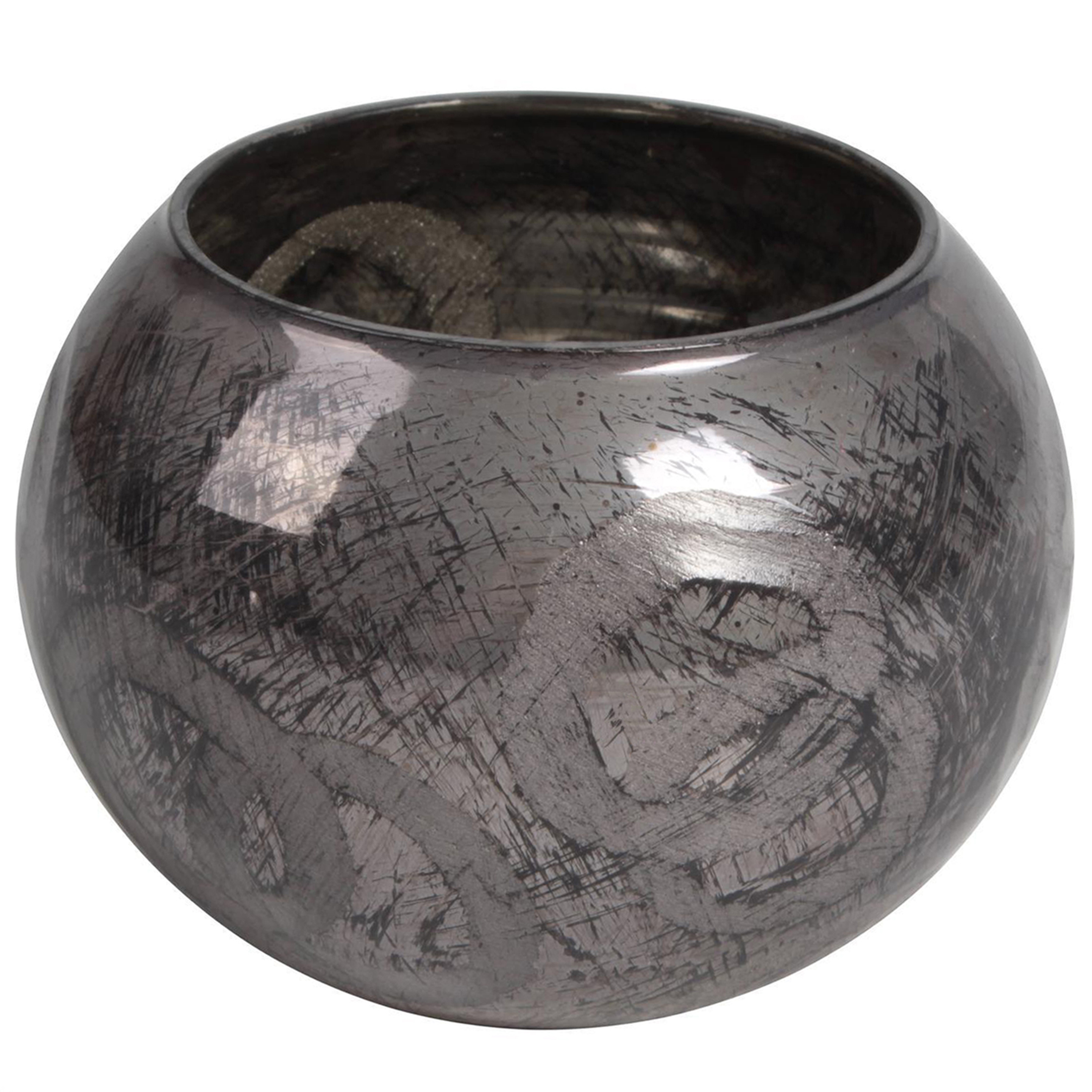 Mallorca - Portavela Decorativo Greta Grafito Pequeña