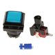 thumbnail image 4 of Botón de arcade de la máquina de juego cuadrado de 33 mm + interruptor iluminado azul dc12v de led, 4 of 5