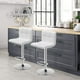 thumbnail image 3 of Taburetes de bar COSTWAY modernos giratorios Altura ajustable paquete de 2, 3 of 3