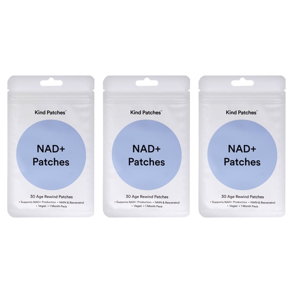 NAD+ Patches Kind Patches, 30 unidades, paquete de 3