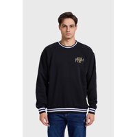 Fashionspark - Polerón Hombre Print College Negro - Lv