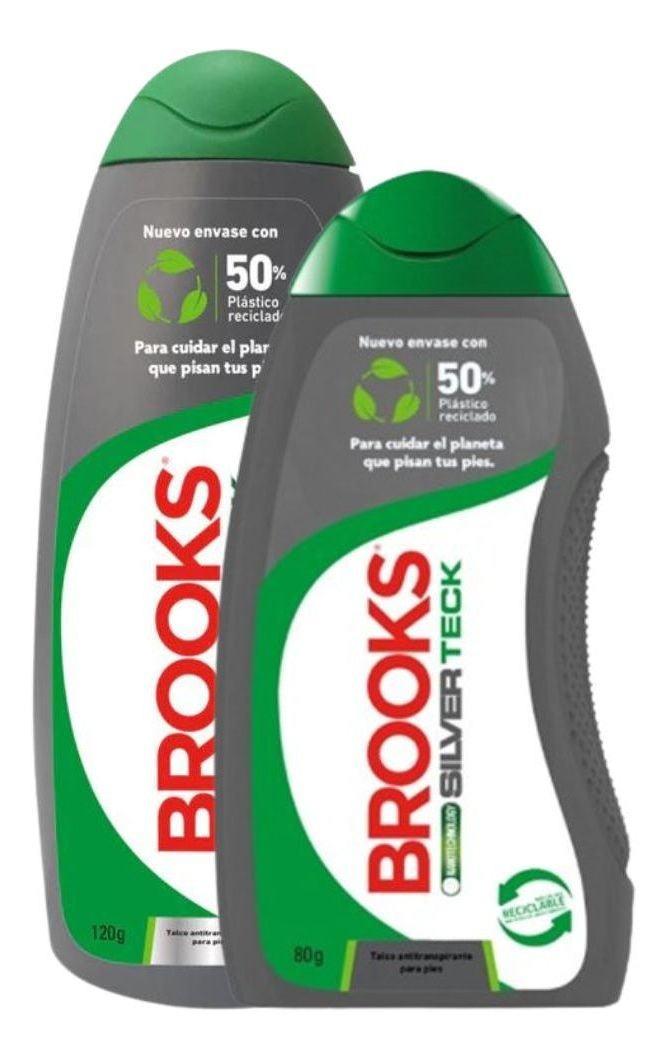 Davis - Brooks Pack Talco Para Pies Silver Teck 120G + 80G
