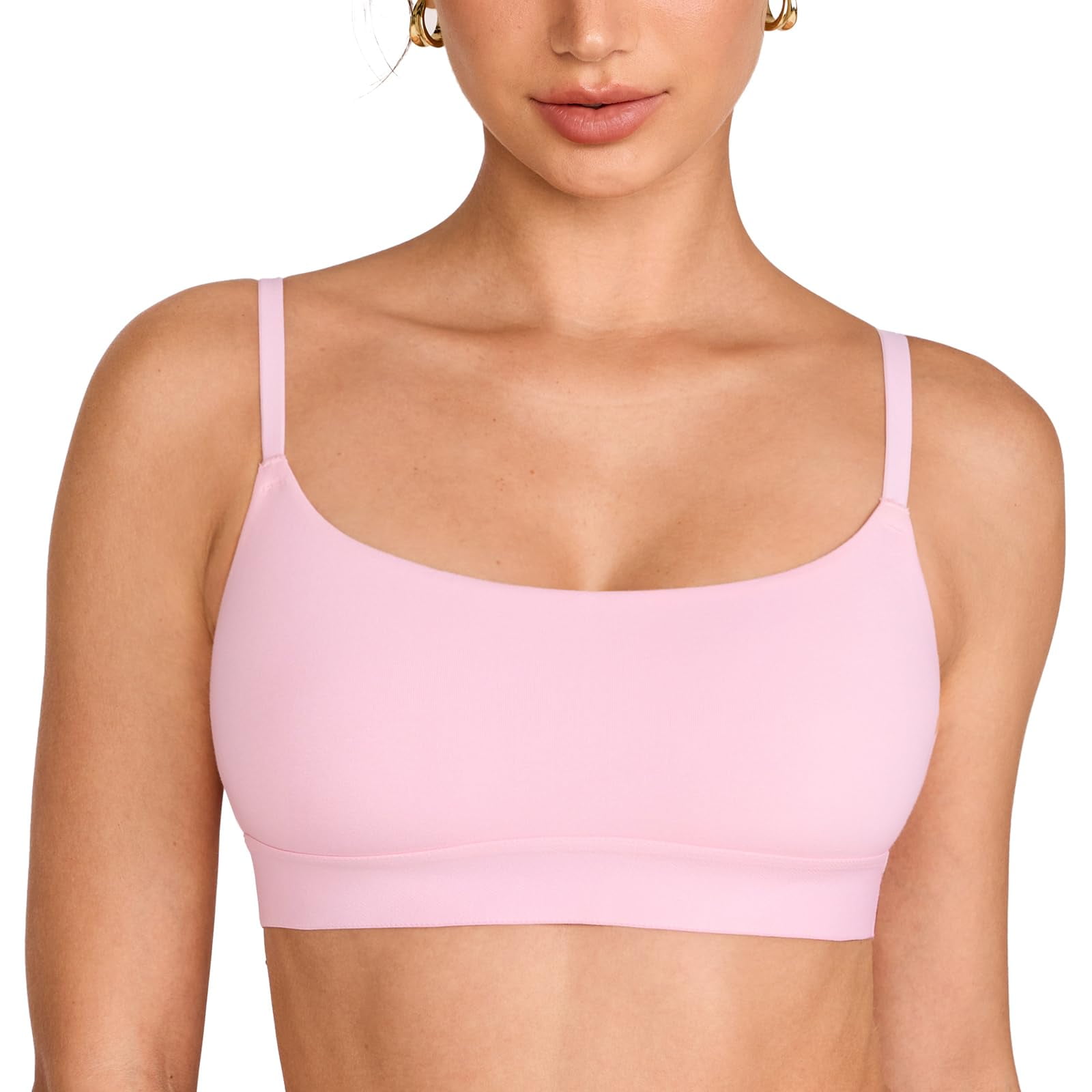 Bralette Inlyric De Algodón Sin Aros Sin Costuras Rosa Talle Grande