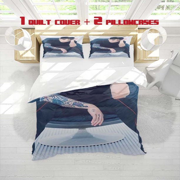 3pcs Tian Junguo Printed Three Piece Bedding Set Soft Duvet Cover And Two Pillowcases