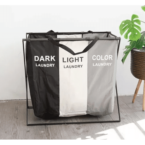 Genérico - Canasto Ropa Sucia Plegable Organizador 3 Espacios