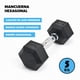 thumbnail image 2 of Mancuerna Profesional Hexagonal 5kg caucho  acero Fitness, 2 of 7