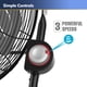 thumbnail image 3 of Ventilador Lasko High Velocity 20 negro para montaje en pared o suelo, 3 of 9