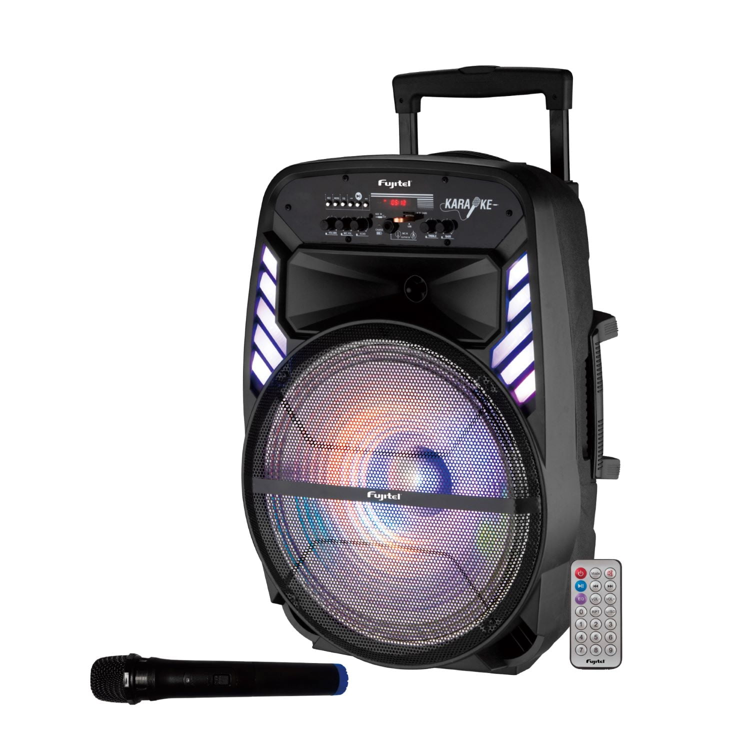 Fujitel - Karaoke 15 L Bt/mic Wless/usb/aux/fm