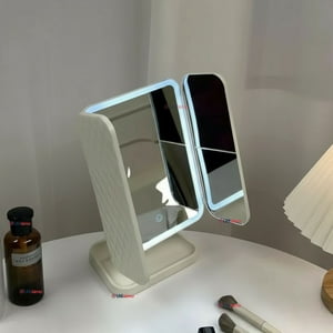 Line - Espejo De Maquillaje Tri Plegable Con Luces Led Recargable
