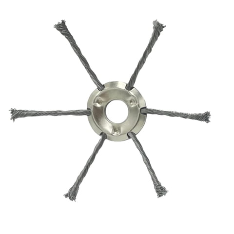 Magideal - Cabezal De Repuesto Para Cortadora De Alambre, Cabezal De Acero Para Desbrozadora, Herramientas De Jardinería Duraderas, Cabezal De Acero Para Cortado 6 Hojas De 8 Pulgadas