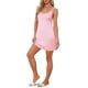 thumbnail image 4 of INSPIRE CHIC Vestido de Dormir de Satén con Tirantes Dobles y Escote en V para Mujeres, Ideal para Regreso a Clases y Descanso, Talla L Pik, 4 of 6