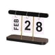 thumbnail image 3 of Calendario Perpetuo Simple Página Decorativa Calendario De Escritorio Giratorio Decoración Para El Hogar Negro, 3 of 3