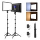 thumbnail image 1 of Panel de luz LED para vídeo NEEWER BASICS NL-192B, paquete de 2 con soporte, 1 of 9
