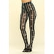 thumbnail image 3 of Saronite Leggings de Tiro Alto Transparentes con Cintura Elástica y Estampado Tie Dye (para Mujer), 3 of 4