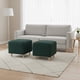 thumbnail image 1 of Poufs Cuadrados En Lino Verde, 1 of 3
