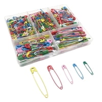 Magideal - 350X Alfileres De Seguridad Coloridos Con Caja De Almacenamiento Broche De Hebilla Hecho A Mano Para Coser Marcador De Puntada De Punto Fabricación De
