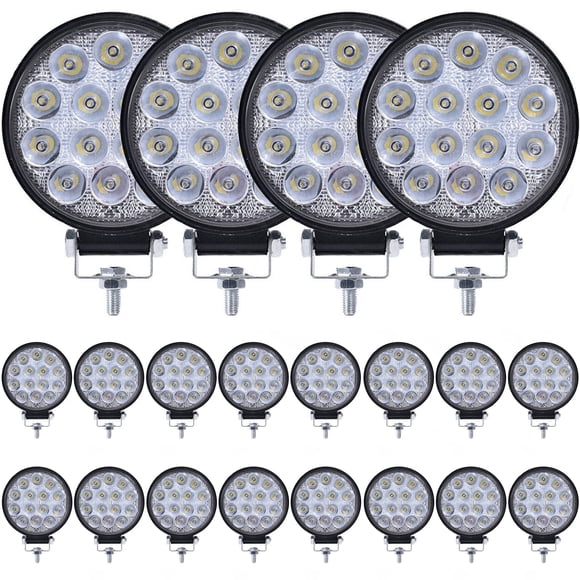 Luces de trabajo LED MUVKQC 11 cm paquete de 20 unidades 12/24 V