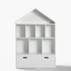 thumbnail image 1 of Librero Infantil Casita Blanco, 1 of 8