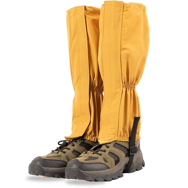 Polainas impermeables, ligeras y ajustables para botas de nieve, ideales para senderismo, caminatas, caza, mochilerismo, esquí y montañismo.