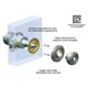 thumbnail image 4 of Juego de pomos para puerta BRINKS Stafford, pasillo interior, armario, 4 of 5