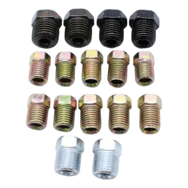 Tuerca De Tubo De Freno 3/8" X 24 TPI UNF MACHO Y HEMBRA PARA TUBO 3/16