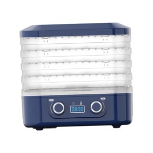 Bothyi - Secador Eléctrico De Alimentos, Secador De Verduras Duradero De 5 Capas Para Cocina, Cecina De Frutas, Azul