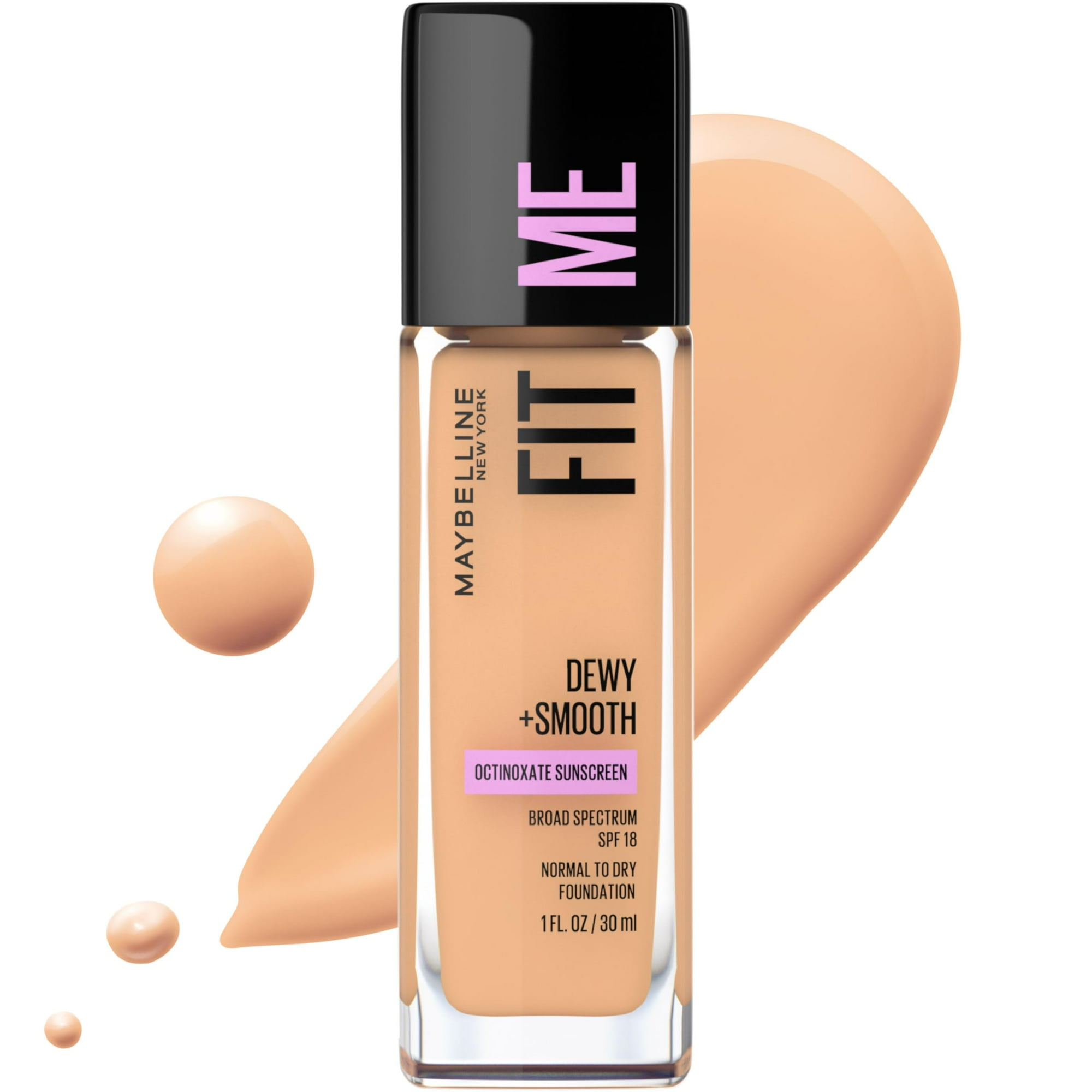 Base De Maquillaje Líquida Maybelline Fit Me Dewy + Smooth Medium Buff