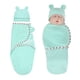 thumbnail image 2 of Pañuelo para bebé con gorro Pañuelos para eructar para recién nacidos hechos de cómodo algodón orgánico, saco de dormir para bebé niña niño 0-3 meses, 2 of 8