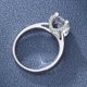 thumbnail image 3 of Anillos de Moissanita de Oro Blanco de 18K de 1 Uds para Mujer Regalo Color D Claridad VVS1 Anillos de Diamante Anillo de Plata Esterlina S925 Joyería Anillos de Compromiso de Moissanita con, 3 of 9