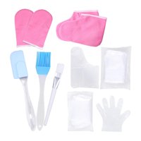 Magideal - Guantes De De Cera De Botines Herramientas De Belleza Rascador De Silicona Kit De Protección Del Calentador De Cera Para El Atención De - Guantes Rosas