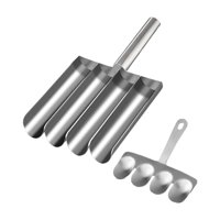 Magideal - Cuchara Para Hacer Albóndigas, Herramienta Para Carne, Bola De Mariscos Portátil Multifunción, Utensilio De Cocina Para Barbacoa, Hogar, Hamburguesa, 4 Individuales