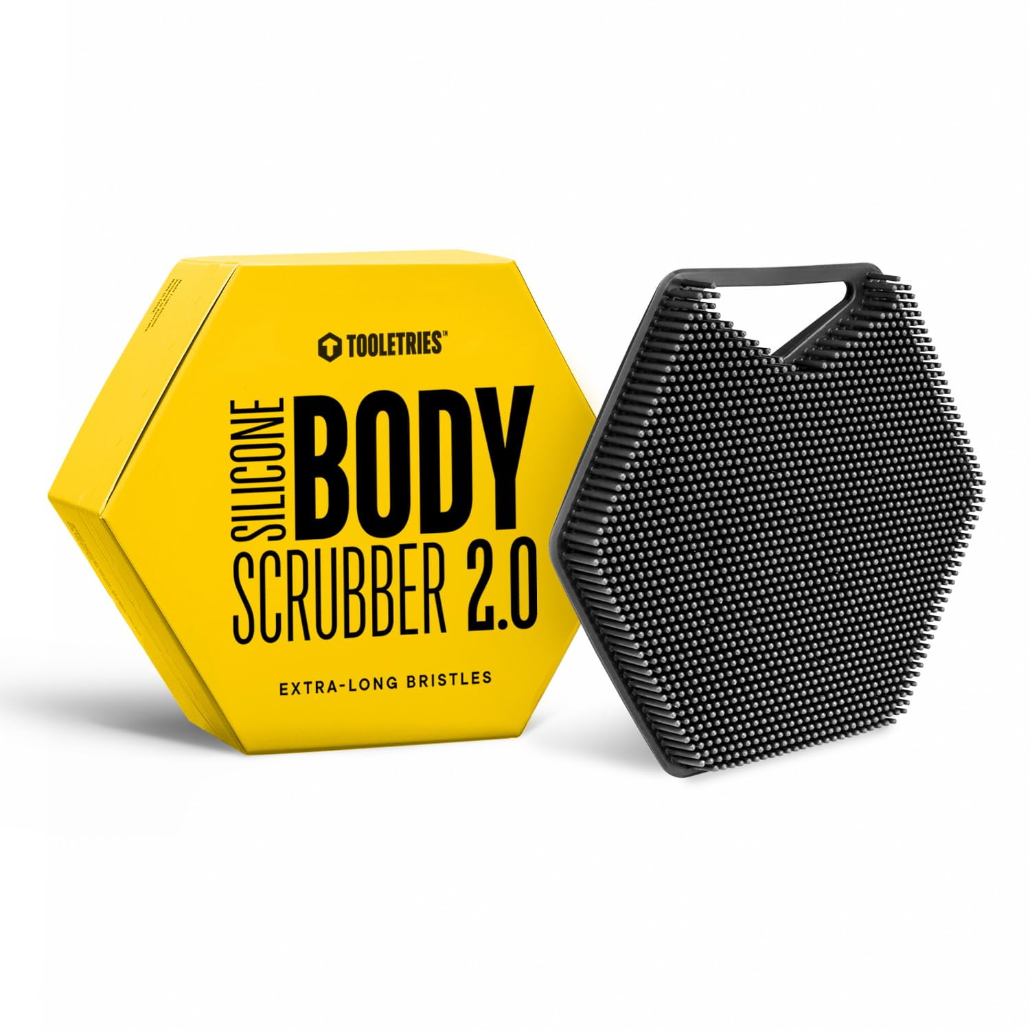 Body Scrubber Tooletries 2.0 De Silicona De Primera Calidad Con Mango Ergonómico
