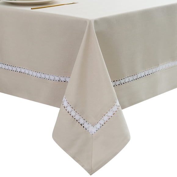 Mantel EHouseHome 152x305 cm con encaje impermeable