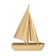 thumbnail image 2 of Estatuilla de barco de vela de estilo nórdico, colección de adornos creativos, estatua de barco de vela de resina para escritorio, comedor, decoración Dorado, 2 of 5