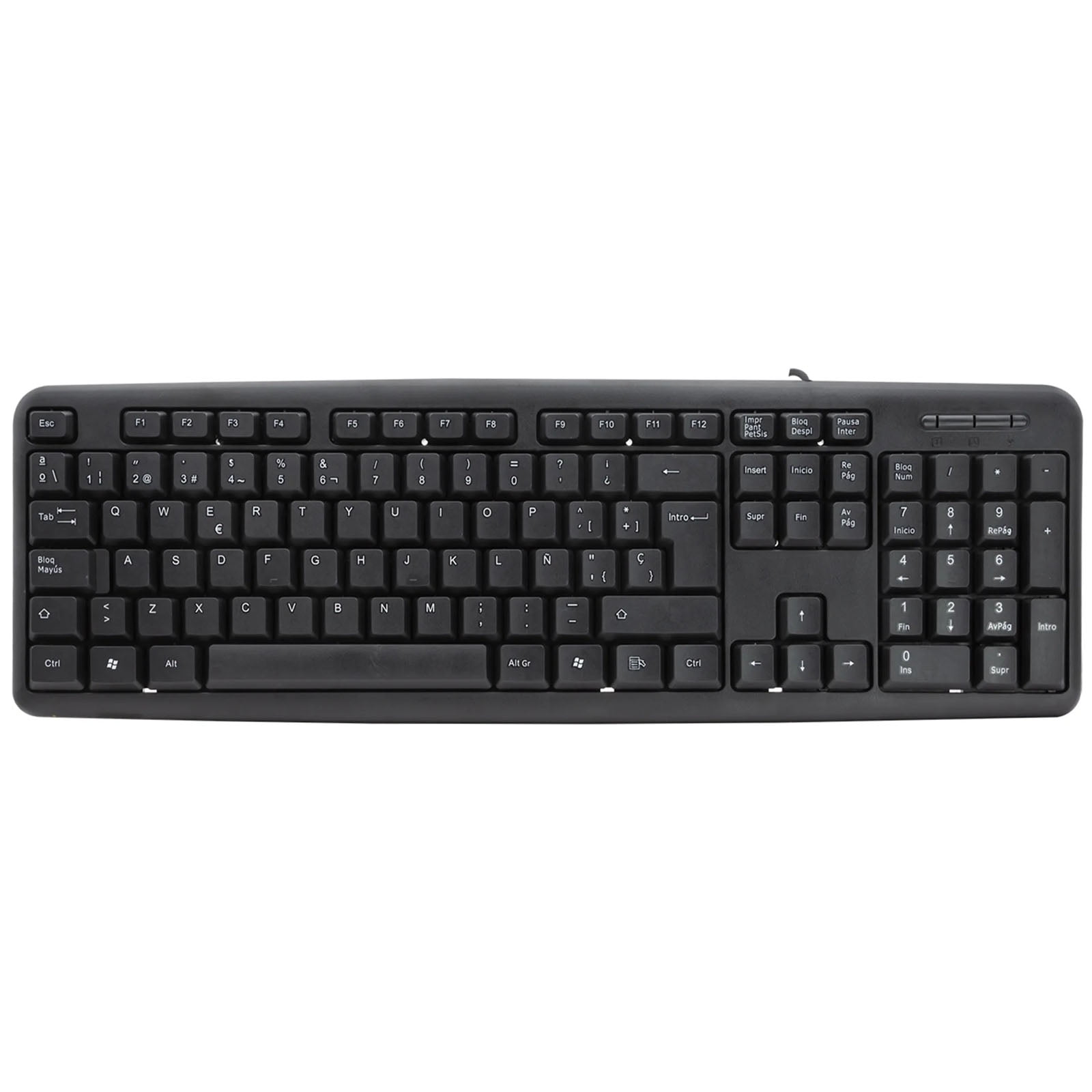 Teclado Cable Usb 104 Teclas Estandar Tecnolab Tl857 Negro